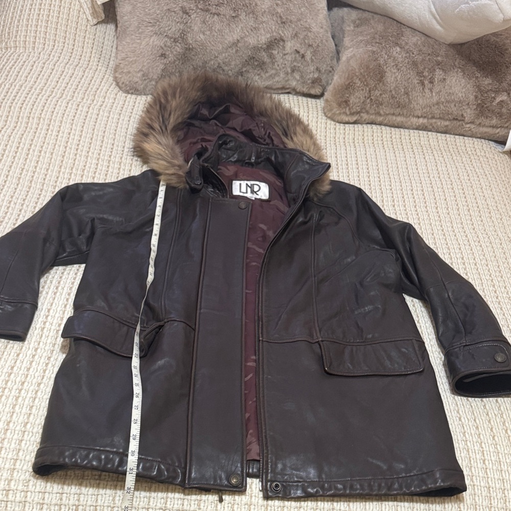 LNR Brown Jacket with Fur Hood